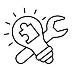 Fototapeta premium Problem Solving Icon