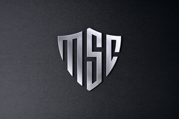 Stylish MSC logo illustration design - obrazy, fototapety, plakaty