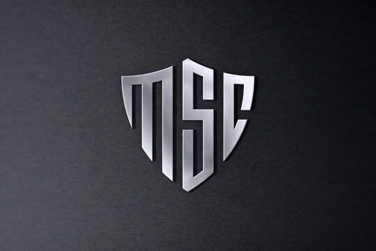 Stylish MSC logo illustration design