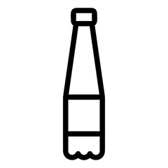 Bottle drink icon symbol vector image. Illustration of the drink water bottle glass design image