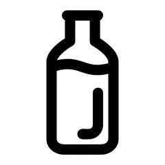 Bottle drink icon symbol vector image. Illustration of the drink water bottle glass design image