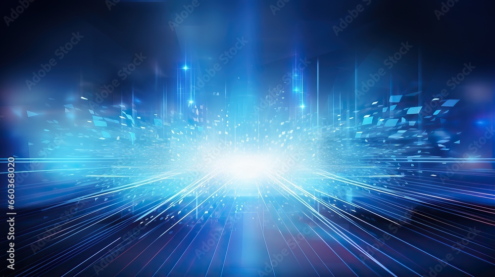 Poster circuit chip concept., digital abstract background. technology science background. integrated commun