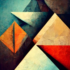 abstract two overlapping triangles q 5 
