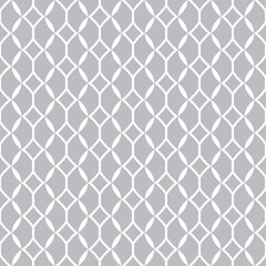 Seamless geometric background for your designs. Modern light gray and white vector ornament.