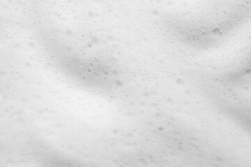 Abstract white soap foam bubbles texture background