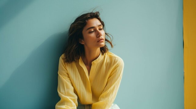 portrait of a woman deep in thought