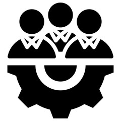 Workforce Glyph Icon