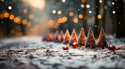Fototapeta na wymiar Landscapes with Christmas atmosphere