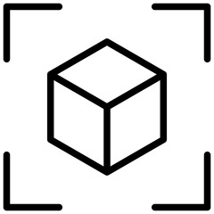 Object Recognition Outline Icon