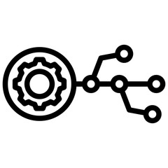 Version Central Outline Icon