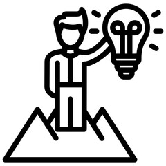 Successful Outline Icon