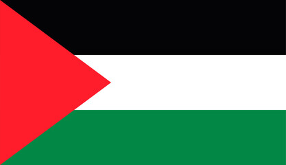 Palestine flag vector design template. Palestine national flag 