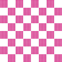 abstract square seamless pattern with simple circle. Retro pink background surface design, textile, print, wrapp paper, cover. vector art illustration. barbie style