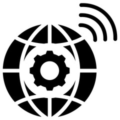 Internet Glyph Icon