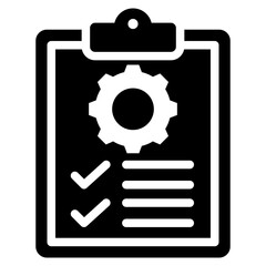 Job Description Glyph Icon