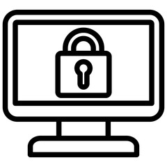 Data Prevention Outline Icon