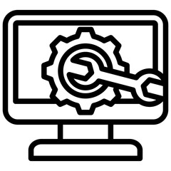 Maintenance Outline Icon