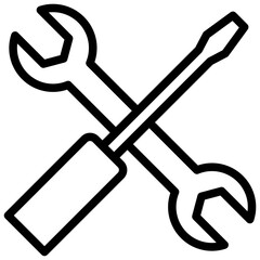 Tools Outline Icon