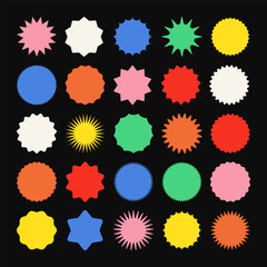 Brutalist geometric shapes, colorful symbols. Simple primitive elements and forms. Bauhaus retro design, trendy contemporary minimalist style. Vector illustration