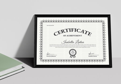 Vintage Certificate Layout