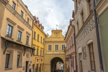 Fototapeta na wymiar Grodzka Gate in Old Town of Lublin in Poland