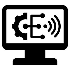 Information Technology Glyph Icon