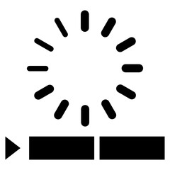 Buffering Glyph Icon