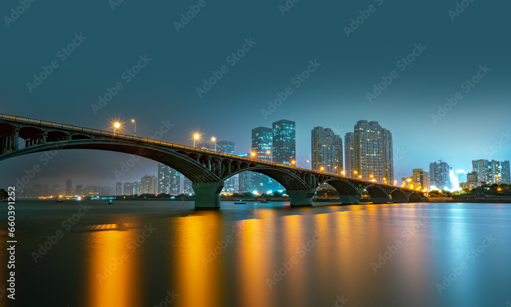 Wall mural Changsha night view