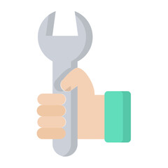 Wrench Flat Icon