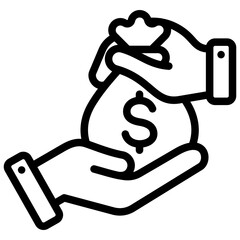 Compensation Outline Icon