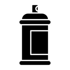 Paint Spray Can Glyph Icon