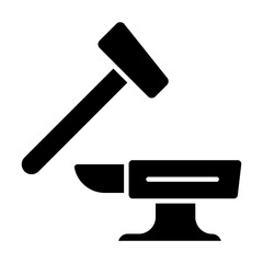 Mortar And Pestle Glyph Icon