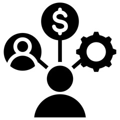 Business Glyph Icon