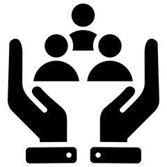 Human Resources Glyph Icon