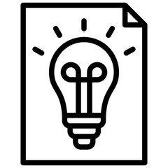 Content Idea Outline Icon