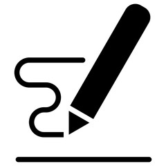 Writing Glyph Icon