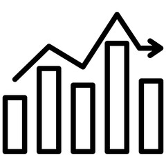 Fluctuation Outline Icon