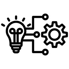 System Engineering Outline Icon
