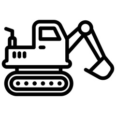 Digger Outline Icon