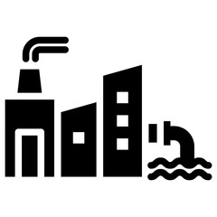 Industrial Waste Glyph Icon