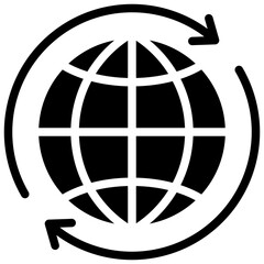 Sustainable Glyph Icon