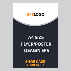 A4  size Flyer/poster Deagin Eps. Free 