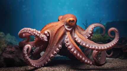 Obraz premium Octopus, AI generated Image