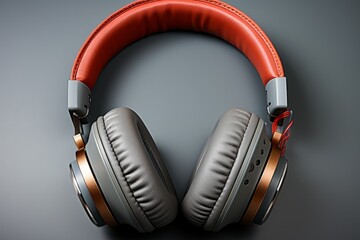 Fototapeta na wymiar Elegant and minimalist headphones with a focus on comfort and style, Generative AI