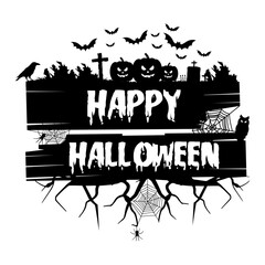 Halloween background. Halloween greeting design. Happy halloween. 