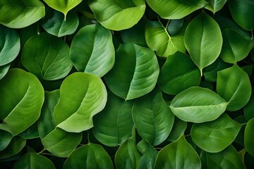  small green leaves background in full frame 