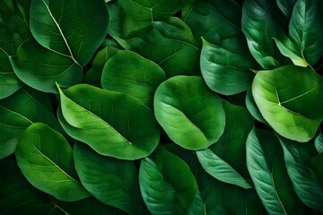  small green leaves background in full frame  