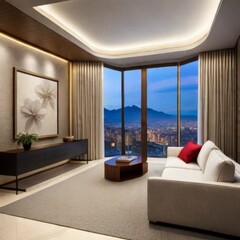 A beautiful room with beautiful view