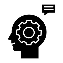 Engineering Thinking Glyph Icon