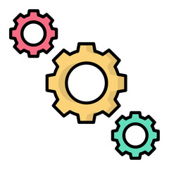 Engineering Colored Outline Icon